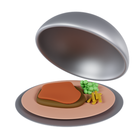 Tray Plate 3D Icon