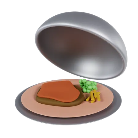 Tray Plate 3D Icon