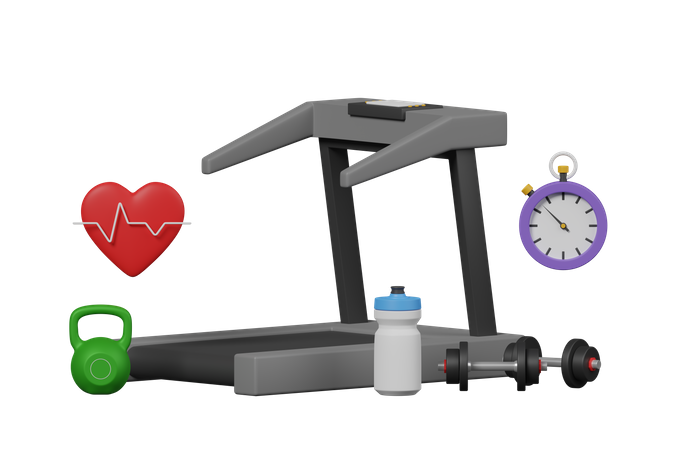 Treadmill  3D Icon