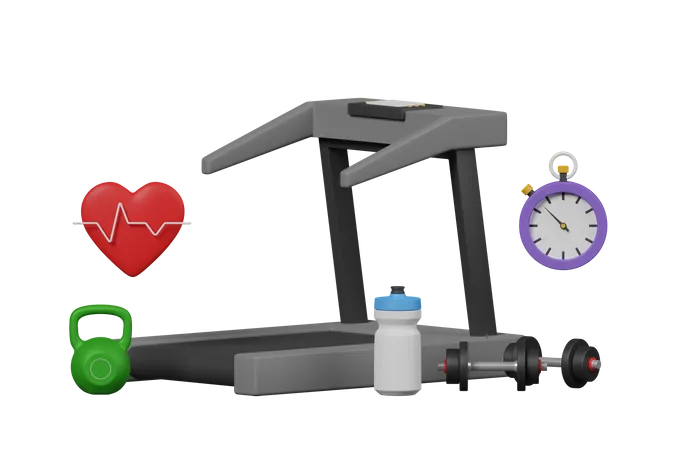 Treadmill  3D Icon