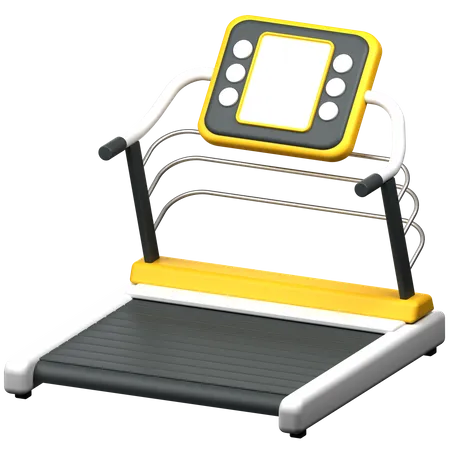 Treadmill 3 D Gym Fitness Icon 3D Icon