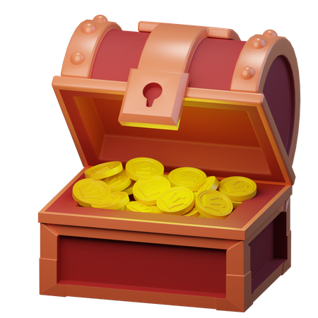 Treasure  3D Illustration