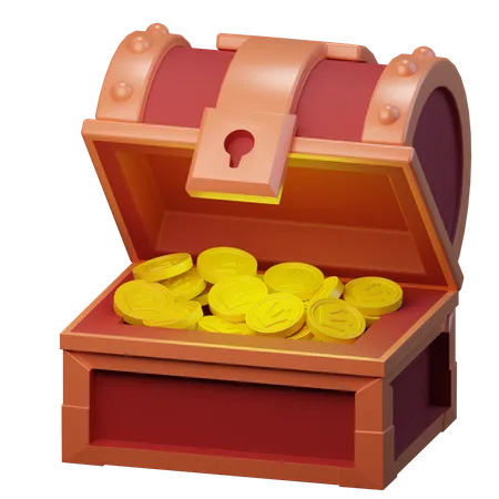 Treasure  3D Illustration