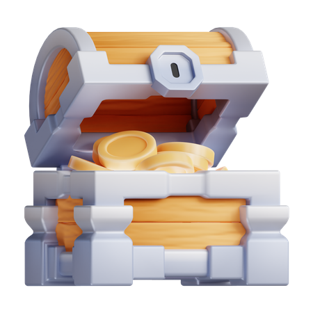 Treasure  3D Illustration