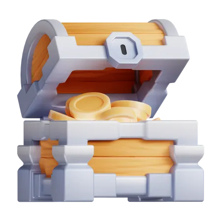 Treasure  3D Illustration