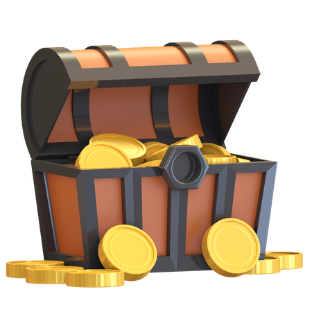 Treasure  3D Illustration