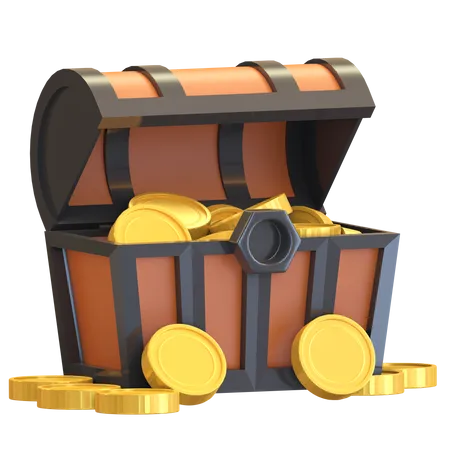 Treasure  3D Illustration