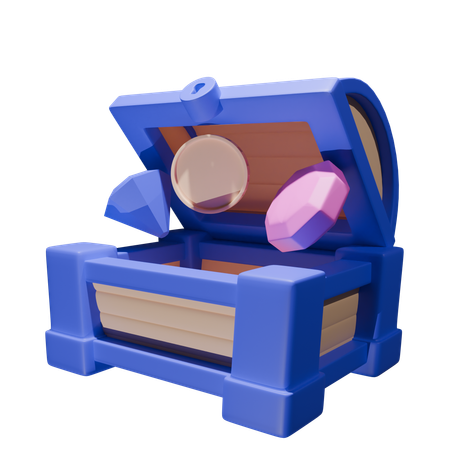 보물 상자  3D Icon