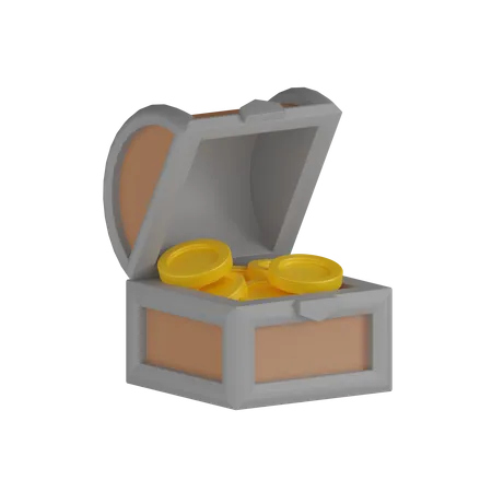 Treasure Box  3D Icon