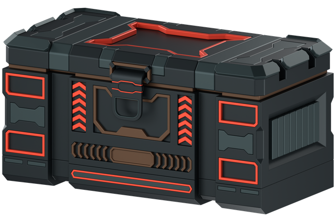 Treasure Box  3D Icon