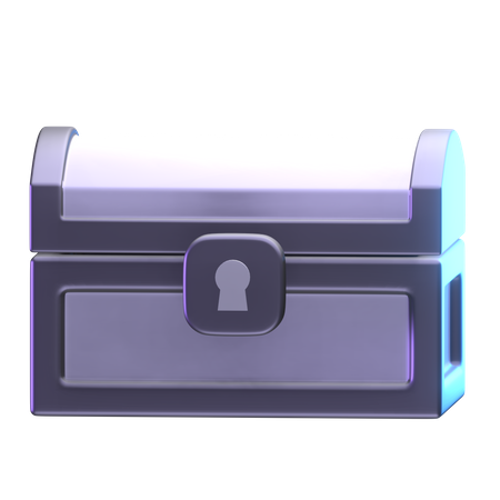 Treasure Box  3D Illustration