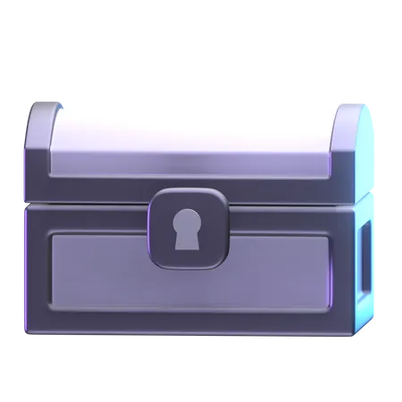 Treasure Box  3D Illustration