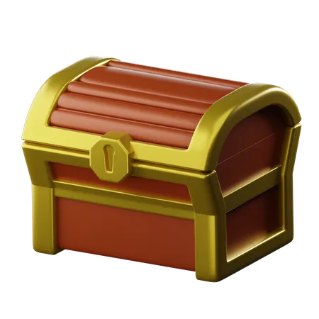 Treasure Chest 3 D Illustration 3D Icon