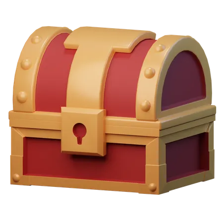 Treasure Chest  3D Illustration