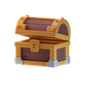 treasure chest 3d illustration