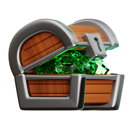 宝箱の宝石  3D Icon