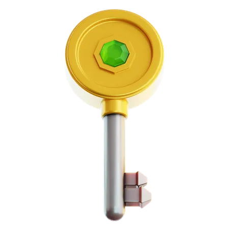 Treasure Chest Key  3D Icon
