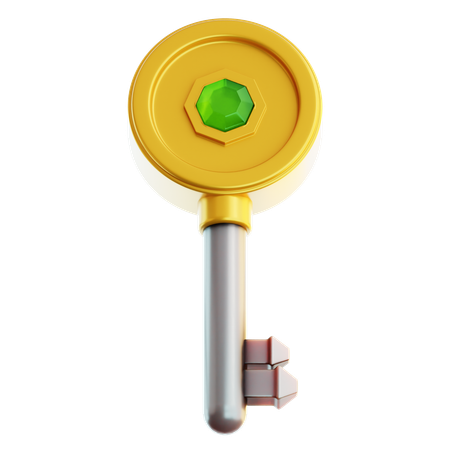 Treasure Chest Key  3D Icon