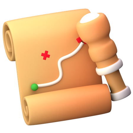 Treasure Map  3D Icon