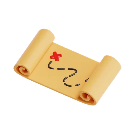 Treasure Map  3D Icon