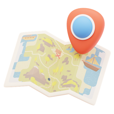 Treasure Map  3D Icon