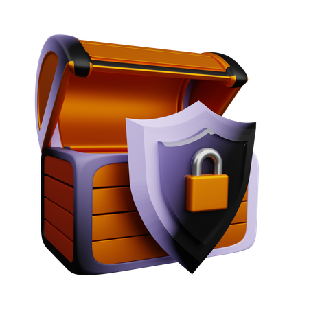 Treasure Protection  3D Icon