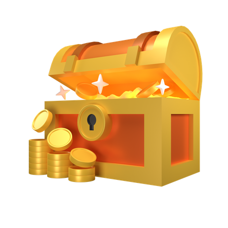 Treasures Box  3D Icon