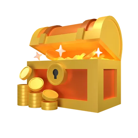 Treasures Box  3D Icon