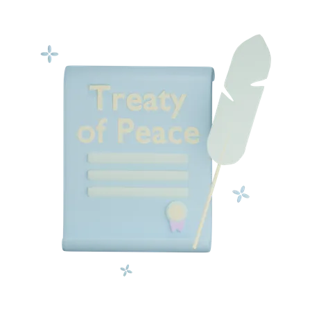 Treaty Of Peace  3D Icon