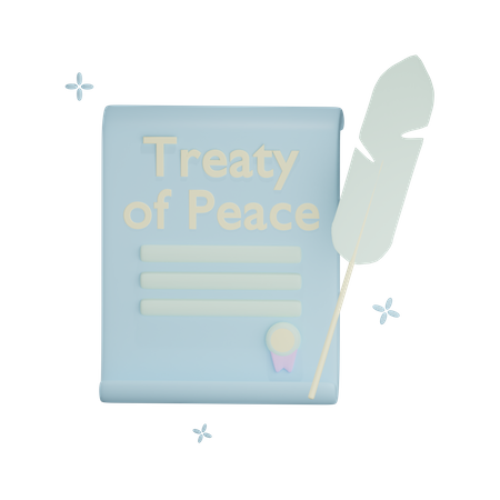 Treaty Of Peace  3D Icon