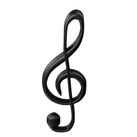 Treble Clef  3D Icon