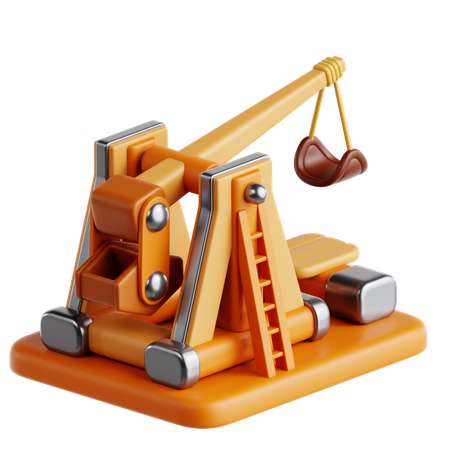 Trébuchet  3D Icon