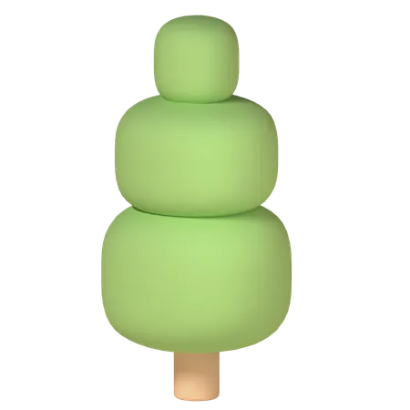 Tree Illustration In 3 D Design 3D Icon