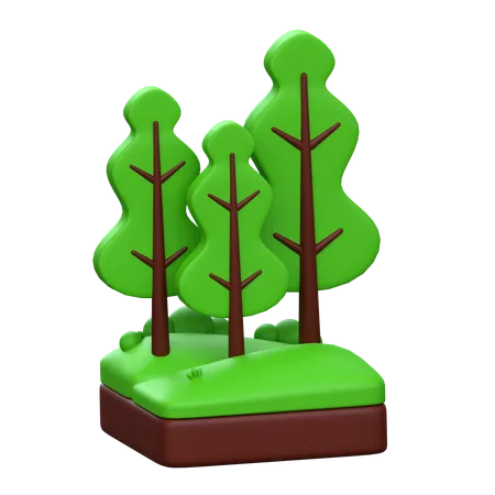 Tree 3 D Golf Icon 3D Icon