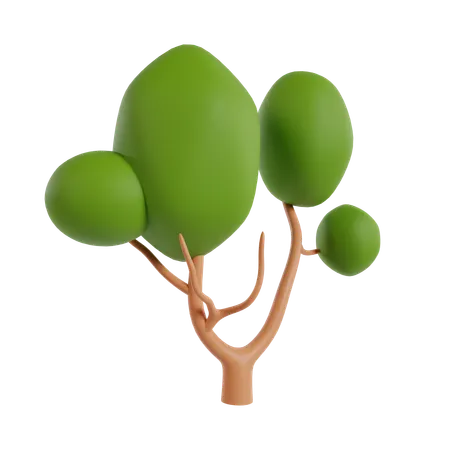 나무  3D Icon