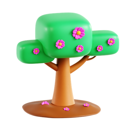 나무  3D Icon