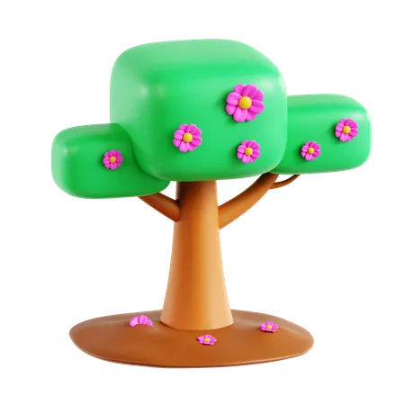 나무  3D Icon