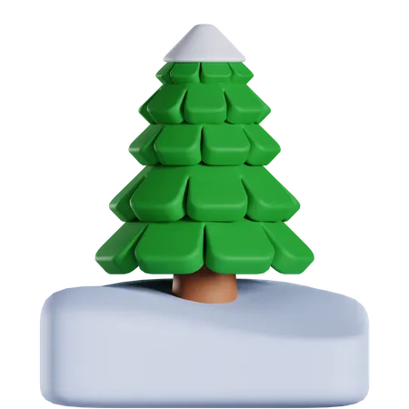 Snow Tree 3 D Icon 3D Icon