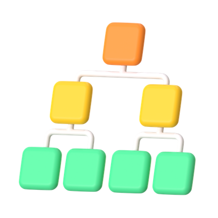 Tree Diagram  3D Icon