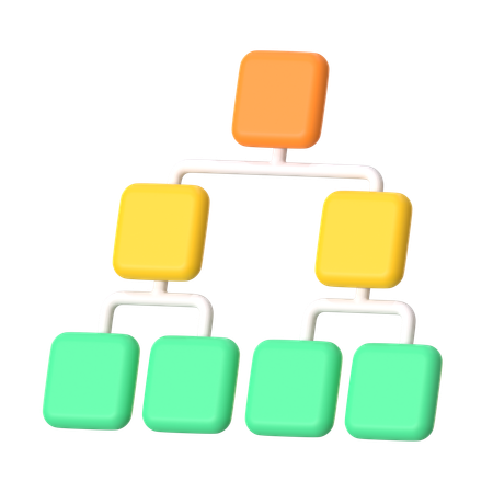 Tree Diagram  3D Icon