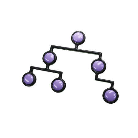 Tree diagram  3D Icon