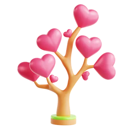 Tree of Love  3D Icon