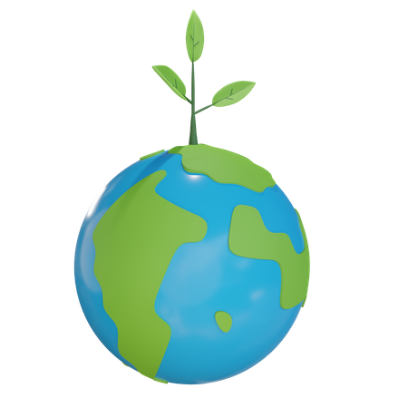 Tree Plantation  3D Icon