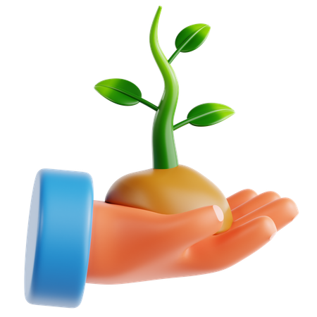 나무 심기  3D Icon