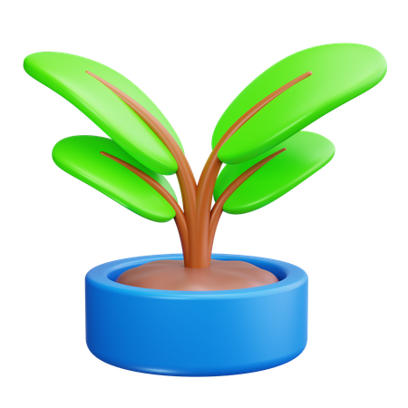 Tree Planting  3D Icon