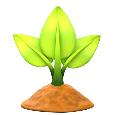 Tree Planting  3D Icon