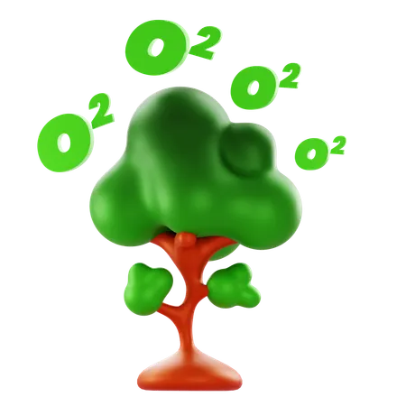 Tree Product Oxygen  3D Icon