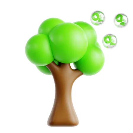 Tree Product Oxygen  3D Icon