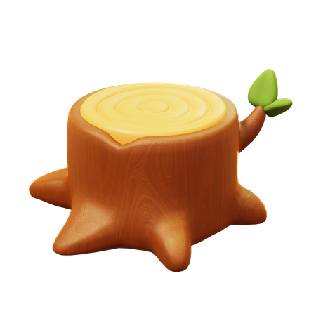 Tree Stump  3D Icon