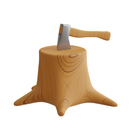 Tree Trunk  3D Icon